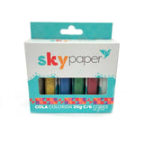Cola Colorida Com Glitter 6 Cores SkyPaper