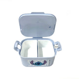 Mini Marmita Stitch Dupla Com Garfinho e Divisória 440ml