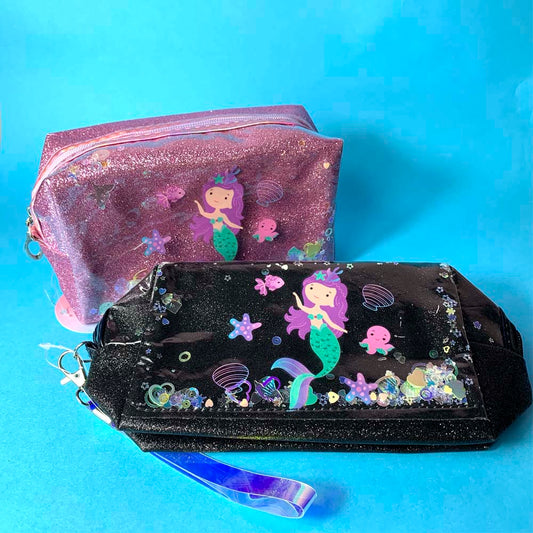 Necessaire Estojo Sereia Glitter