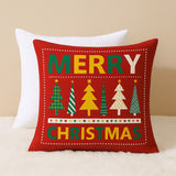 Capa De Almofada Natal Decorada Papai Noel/Feliz Natal 45cm