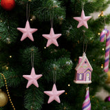 Anúncio Enfeite De Natal Rosa Candy Para Decoração De Árvore E Ornamentos