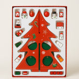 Enfeite De Natal Mini Árvore Madeira Para Montar 25 Peças