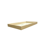 Bandeja Decorativa Retangular Trançada Com Superfície Em Vidro