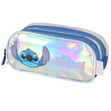 Estojo Triplo Escolar Stitch Holográfico Original Luxcel