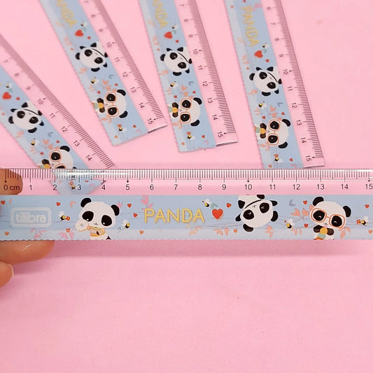 Régua Escolar Pandinha 15cm Tilibra