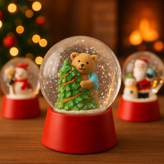 Globo De Neve Enfeite De Natal 12cm Decoração Natalina