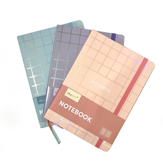 Caderno Com Elástico Pequeno Basic Pastel SkyPaper