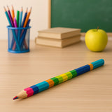 Lápis de Cor Jumbo Multicolor Sertic