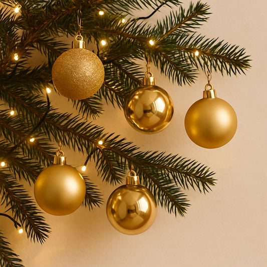 Bola Natal Nº4 Ouro Com 15