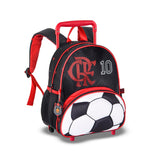 Mini Mochila Infantil De Rodinha Flamengo Bola Clio