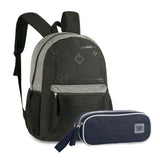 Kit Mochila Escolar + Estojo Duplo New Vision Clio