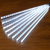 Cascata De Natal Bastão Sequencial 8 Tubos Pisca Pisca 240 Leds Branco Iluminação Bivolt