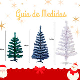 Anúncio Árvore De Natal Pequena Verde - Branca - Nevada 60cm/90cm/1,20m Até 120 Galhos