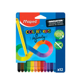 Lápis de Cor Infinito Divertido Com 12 Cores Maped