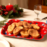 Anúncio Bandeja De Natal Decorativa Retangular/Redonda/Oval Mesa Natalina