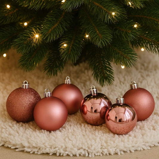 Bola Natal Nº5 Rosa Com 12