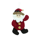 Enfeite De Natal Papai Noel Feltro Decoração Pendente Árvore
