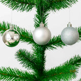 Bola natal nº8 prata com 6