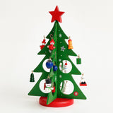 Enfeite De Natal Mini Árvore Madeira Para Montar 25 Peças