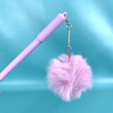 Caneta Com Chaveiro Pompom 0.7