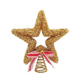 Ponteira Árvore De Natal Decorada Estrela Vazada 20Cm