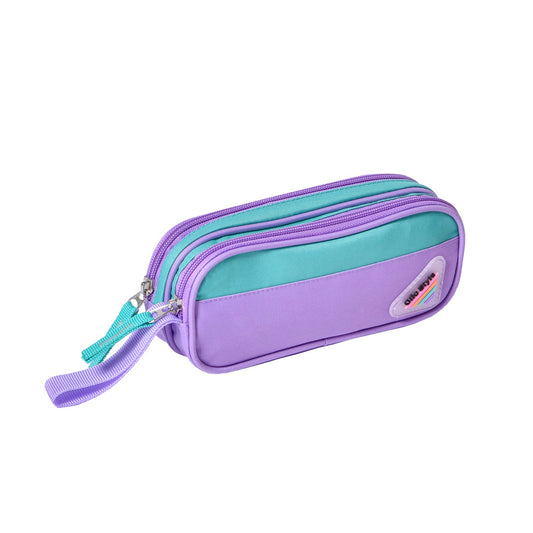 Estojo Escolar Duplo Bicolor Clio