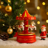 Enfeite De Natal Carrossel Musical 17cm Decoração Casa