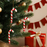 Enfeite De Natal Pendente Bengala 7cm Com 4