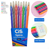 Kit Caneta Spiro 0.7 Com 8 Cores Sertic