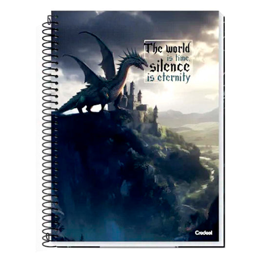 Caderno Universitário Aventuras com Dragões 1 Matéria Credeal