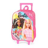 Mochila Infantil De Rodinha Barbie Original Luxcel