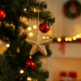 Enfeite de Natal Estrelinha Glitter Com 6