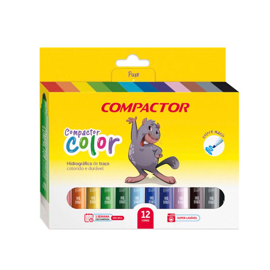 Hidrocor Compactor Color Com 12 Cores