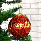 Bola De Natal Festão Nº 8 Decorada Com Frases