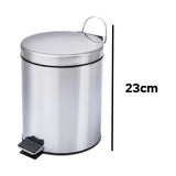 Anúncio Lixeira Inox Com Pedal e Cesto Interno Removível 5 Litros/8 Litros Para Cozinha Banheiro Escritório