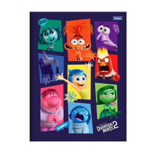 Caderno Universitário Brochura Divertidamente 80 Folhas Foroni