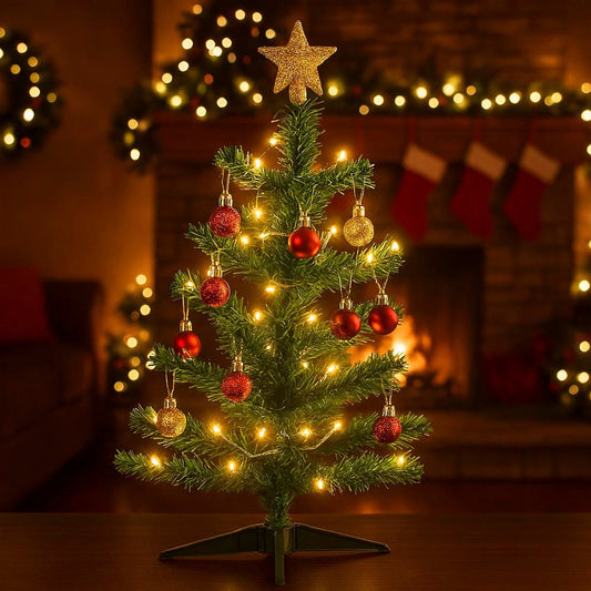 Anúncio Árvore De Natal Pequena Verde - Branca - Nevada 60cm/90cm/1,20m Até 120 Galhos