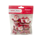 Enfeite Pendente Papai Noel 6cm Com 6