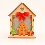 Enfeite De Natal Casa Luminosa Biscoito Natalino 9cm Decoração Casa