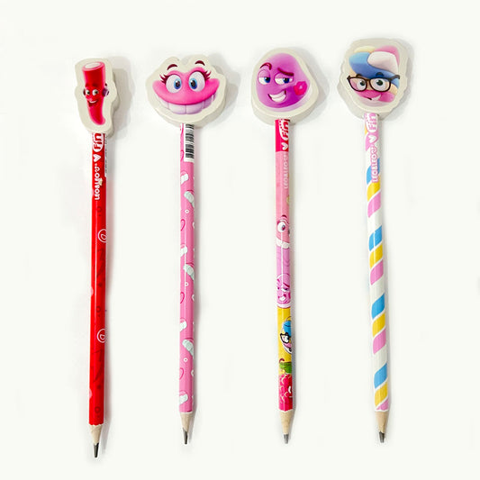 Lápis Preto Com Borracha Fini Leo&Leo