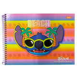 Caderno De Desenho E Cartografia Stitch 80F Foroni