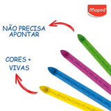 Lápis de Cor Infinito Divertido Com 12 Cores Maped