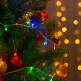 Pisca Estrobo Led Decoração De Natal 100 Luzes Colorido 8m 127V