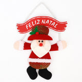 Enfeite De Porta Guirlanda De Natal Pendente Papai Noel/Boneco De Neve Decoração Casa