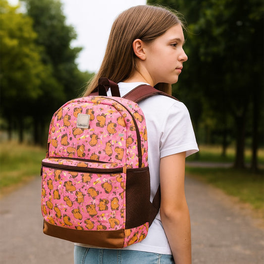 Mochila Escolar Capivara Fofa