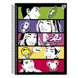 Caderno Grande Universitário Dos Rosa Emilly Vick Capa Dura 1 Matéria 80 Folhas Animativa