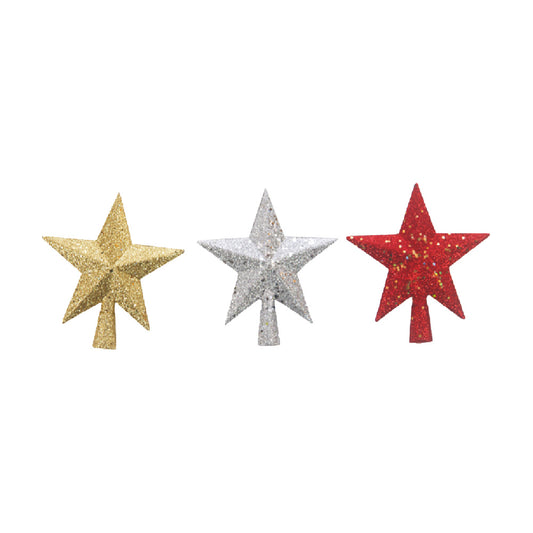 Ponteira Estrela Gliter 15cm