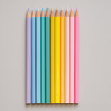 Lápis de Cor Rebecca Bonbon Tons Pastel Com 12 Cores SkyPaper