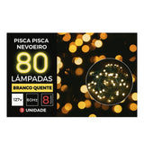 Pisca Pisca Nevoeiro Decoração de Natal 80 Lâmpadas 8 Funções 127V