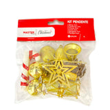 Kit Enfeites De Natal Com Ponteira 12 Peças